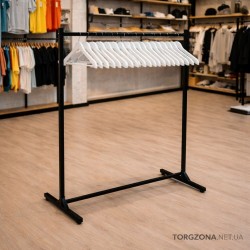 Стійка-вішалка для одягу L1.0 (чорна, проф. 25х25мм)